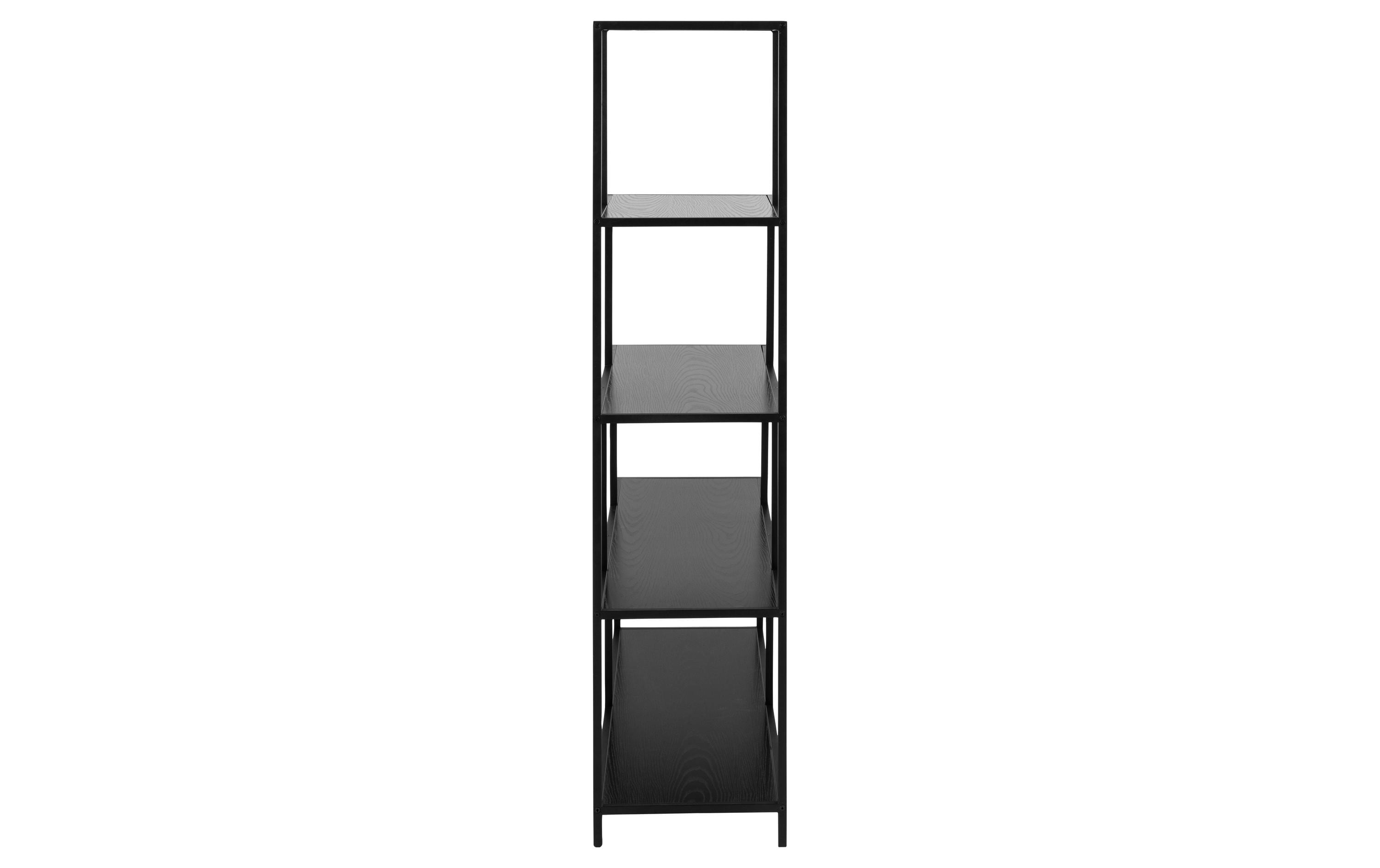 Regal Seaford 135 x 35 x 150 cm, Schwarz<br>Bücherregal