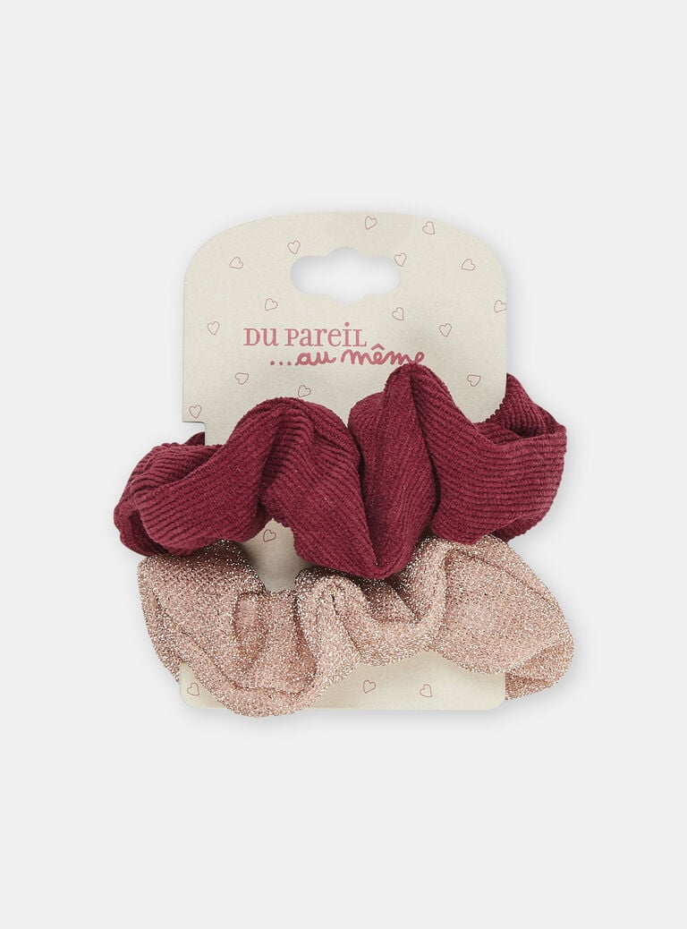 2 chouchous prune fille