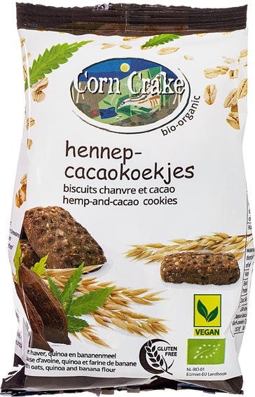 Corn Crake Haverkoekjes Hennep, Cacao (150 gr)