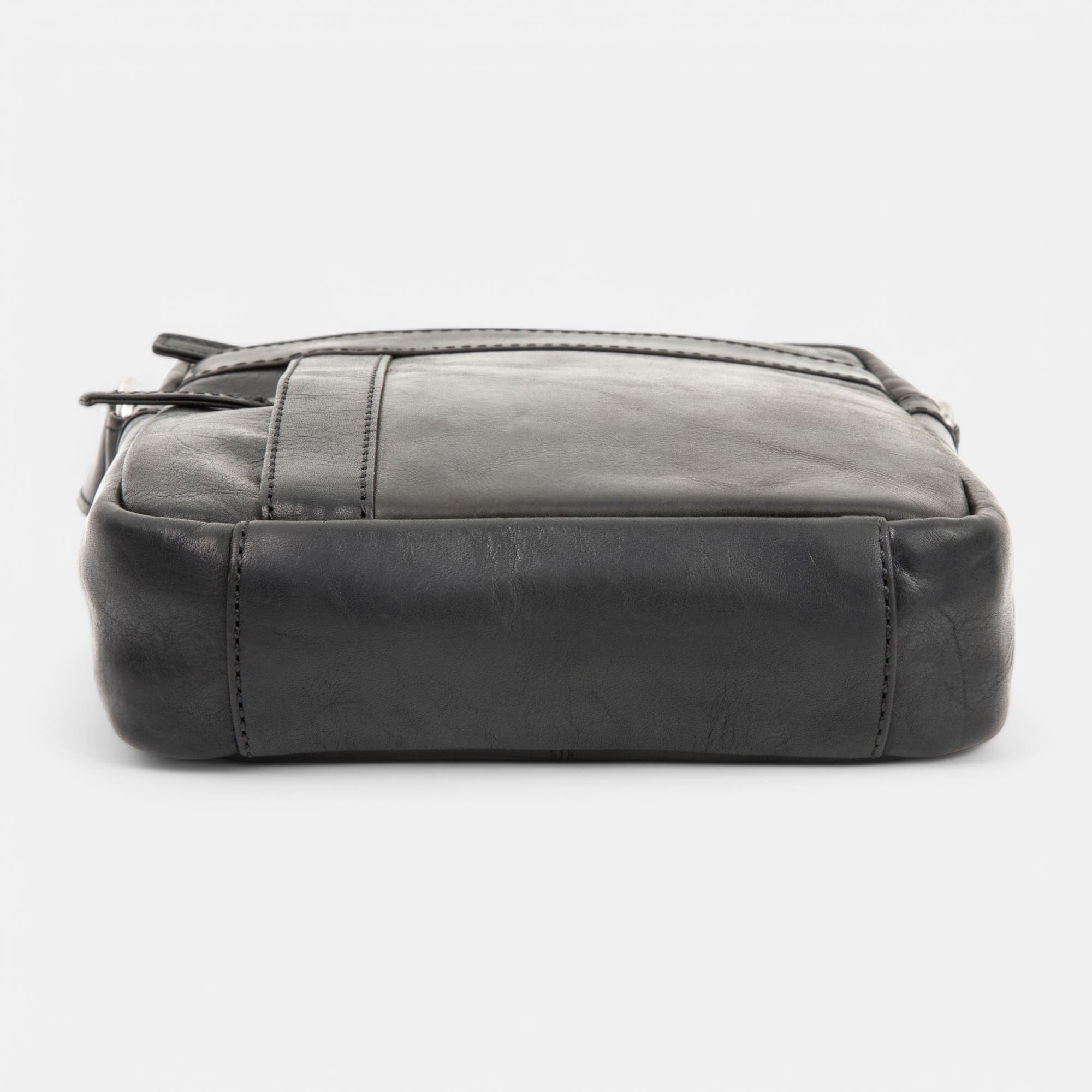 Sac homme en cuir noir