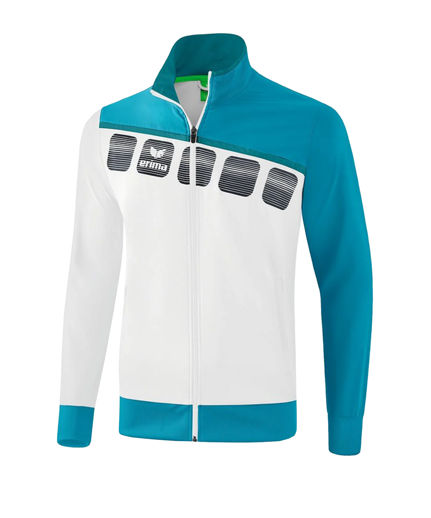 Erima 5-C Präsentationsjacke Weiss Blau