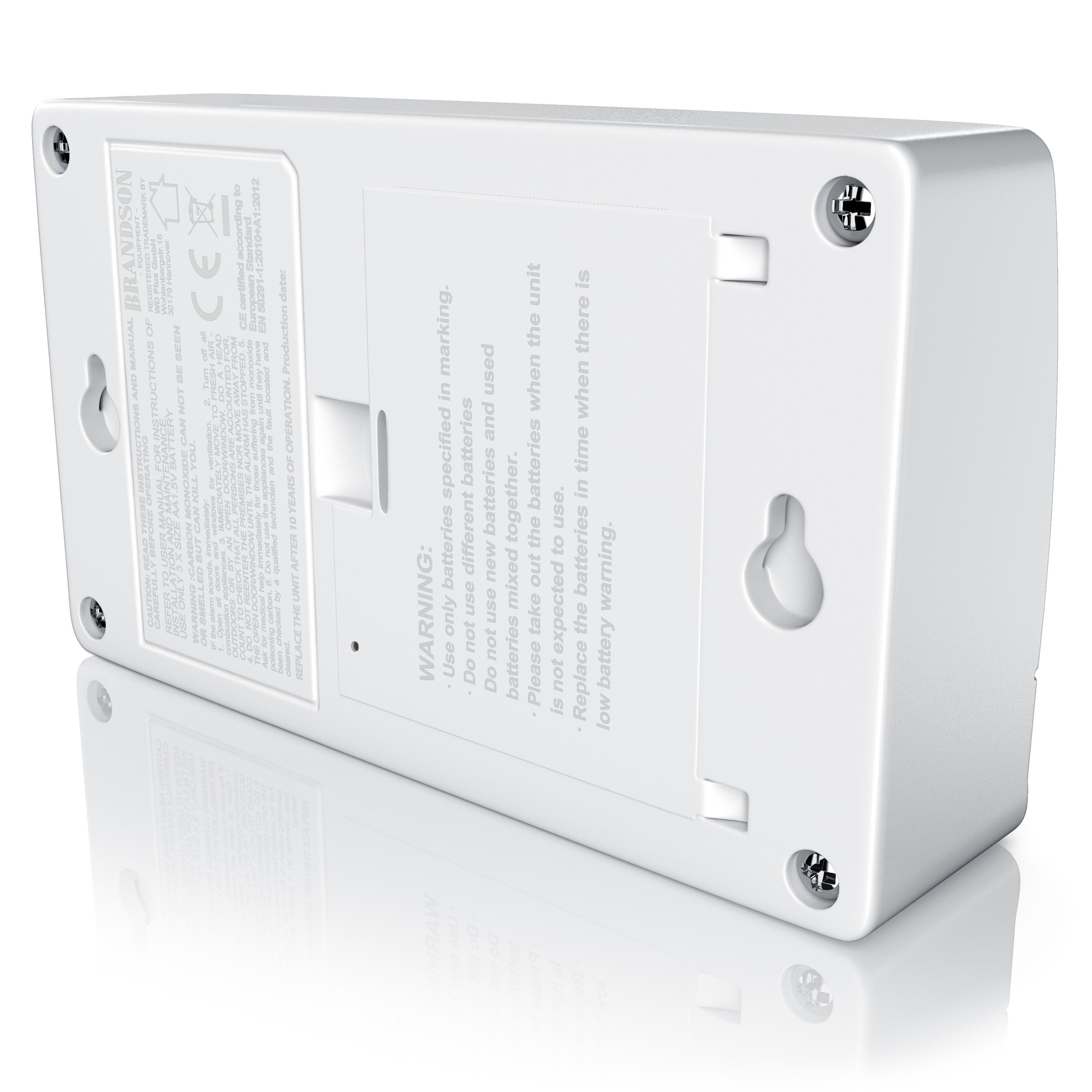 Brandson CO-Melder, Kohlenmonoxidmelder mit LCD-Display - CO Melder mit Figaro-Gassensor