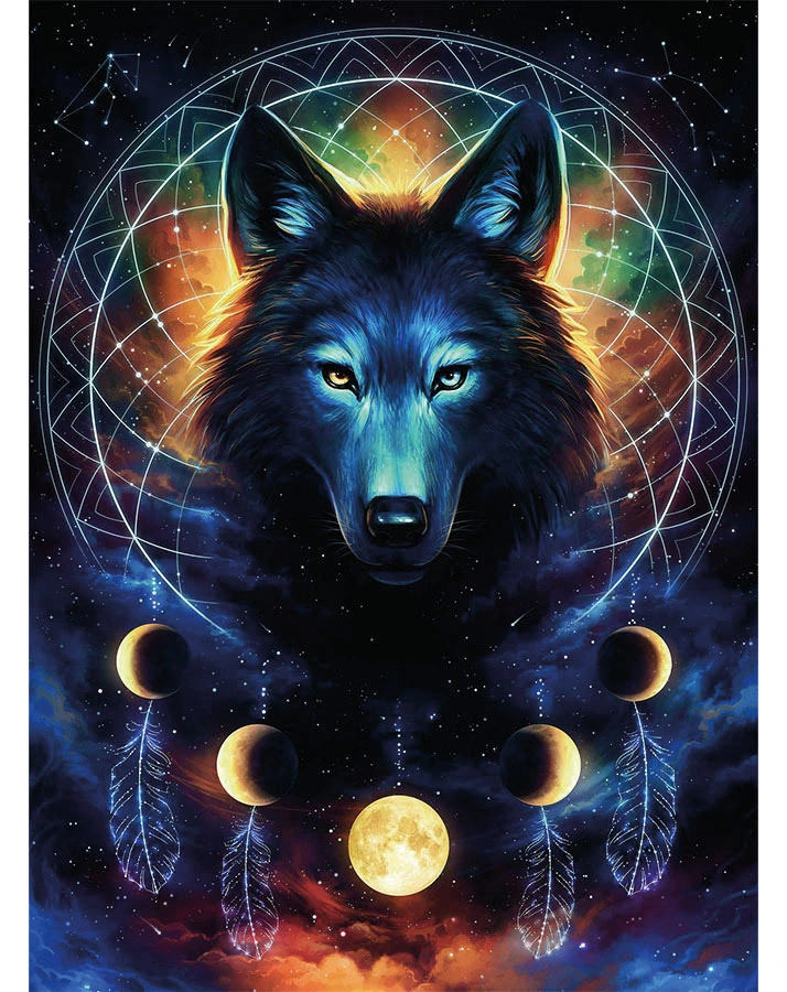 Puzzle LEUCHTENDER WOLF – GLOWS IN THE DARK 500-teilig
