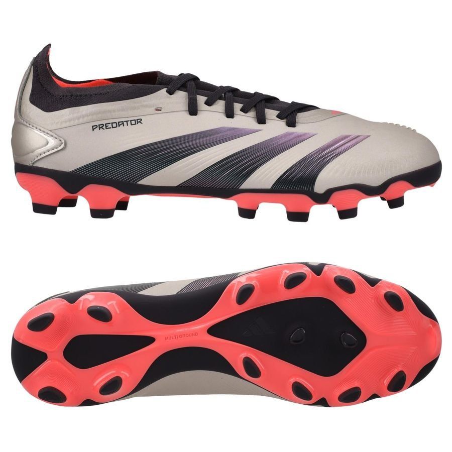 adidas Predator Pro MG Vivid Horizon - Argenté/Aurora Black/Turbo