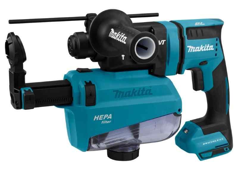 Makita DHR182ZWJU 18V Li-ion accu SDS-plus combihamer body incl. stofafzuiging en AWS zender in Mbox - koolborstelloos
