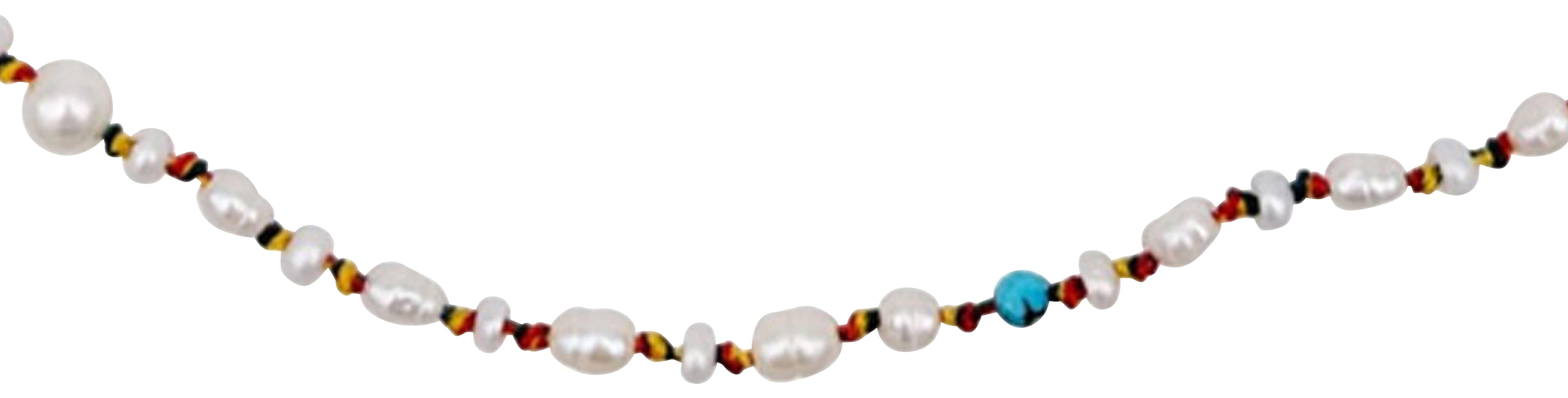 Collier en perles | Blanc
