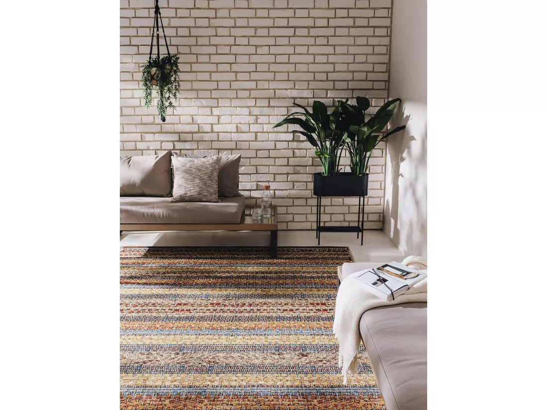 Tapis d'extérieur & intérieur Kenya Multicouleur 200x285 cm