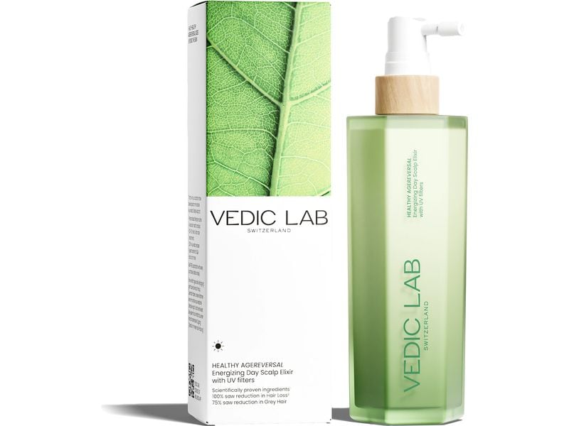 VEDIC Lab Tages-Kopfhaut-Elixier  UV 100 ml Natürliches Haarwasser gegen Haarausfall