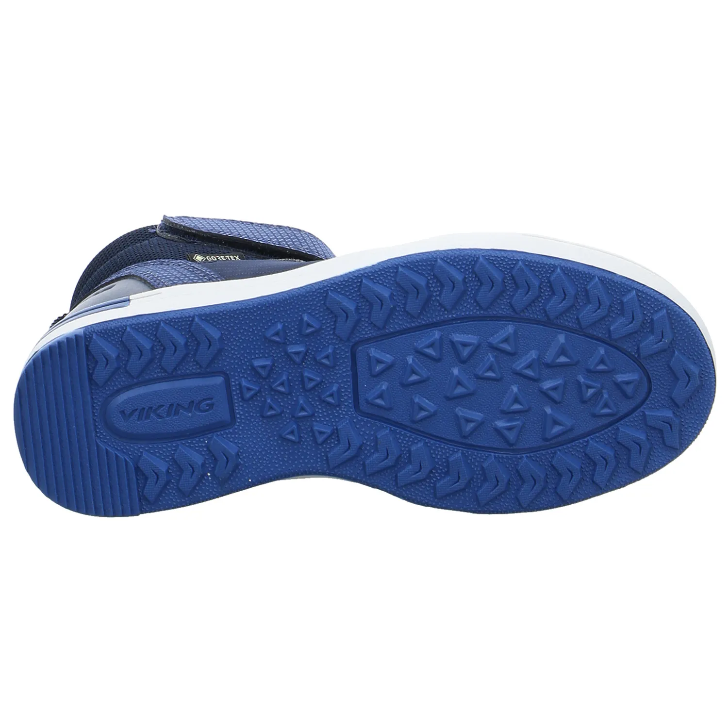 VIKING Kleinkinder-Halbschuh Klett Blau Textil  Sneaker
