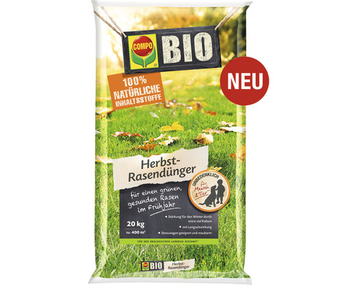 COMPO BIO herfstgazonmeststof 20 kg 400 m² organische meststof