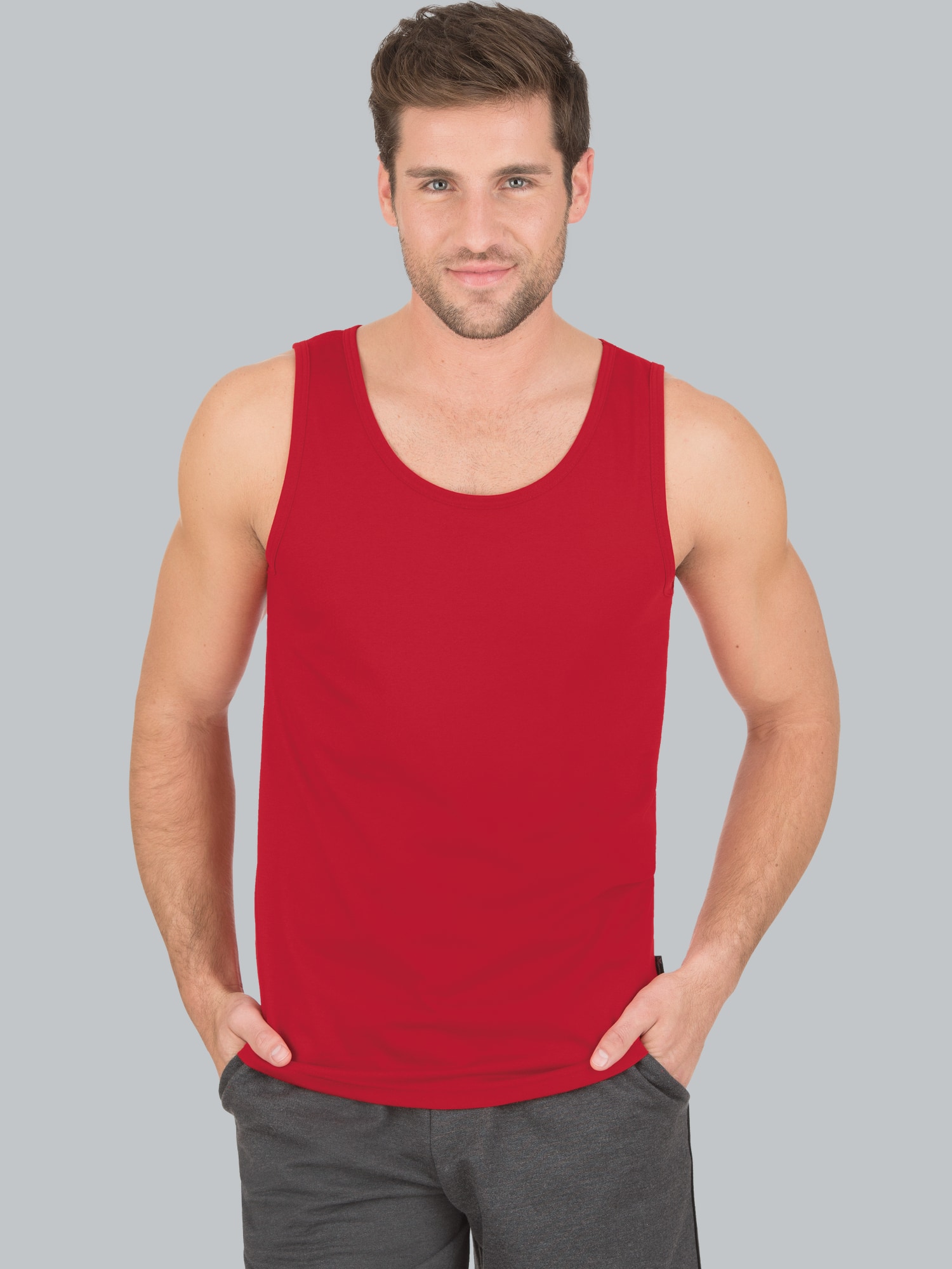Trägershirt aus 100% Baumwolle Kirsch