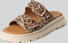 Tamaris Leopard Slippers bruin Leer Dames