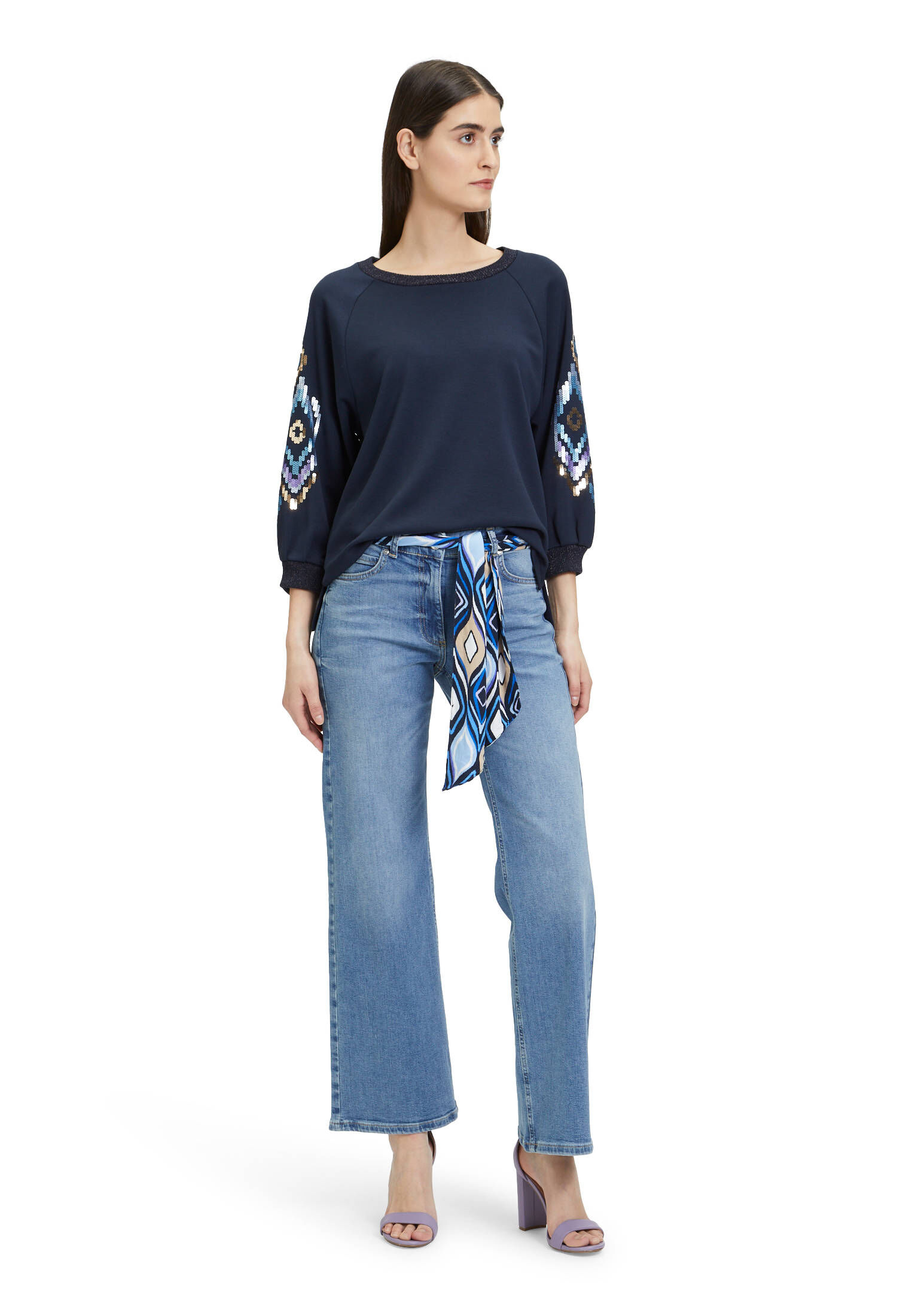 Betty Barclay| Damen Sweatshirt mit Trompetenärmeln