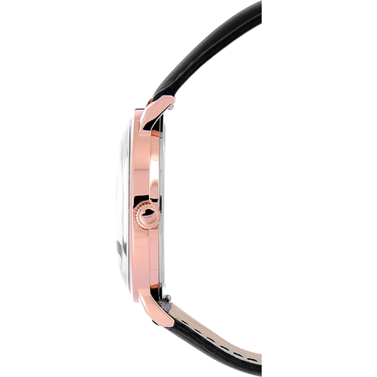 Montre Pierre Lannier homme acier doré rose cuir