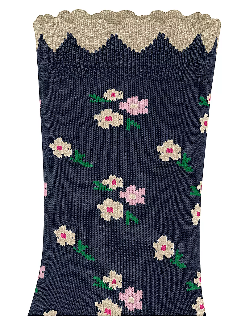 FALKE Mädchen Socken DITSY FLOWERS space blue  blau