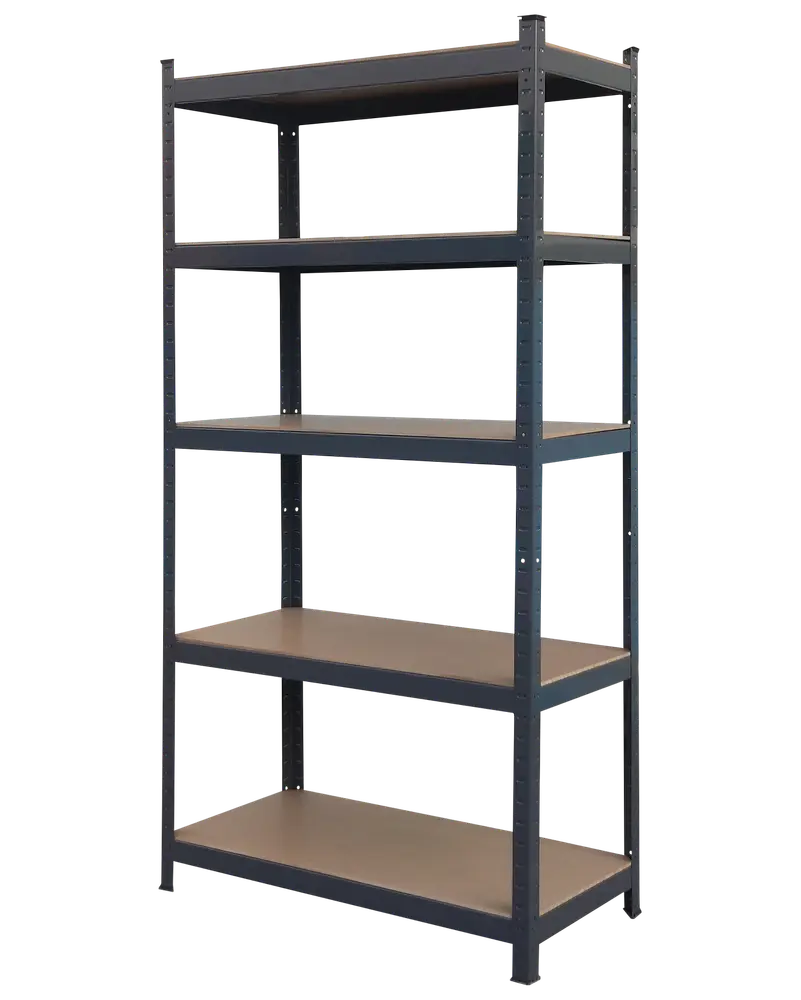 Stålreol 180x90x45 cm - antracit