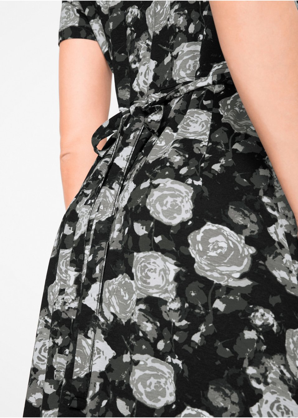 Robe longue manches courtes