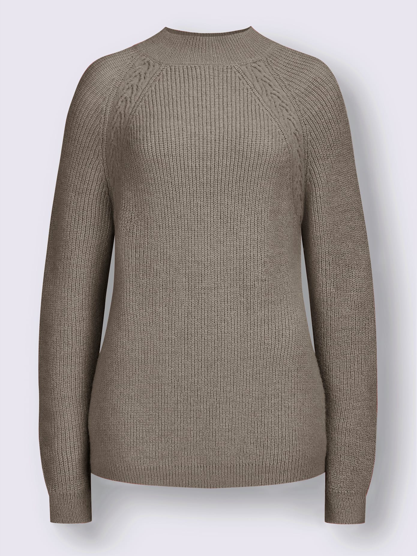 Pull motif torsadé sur les épaules