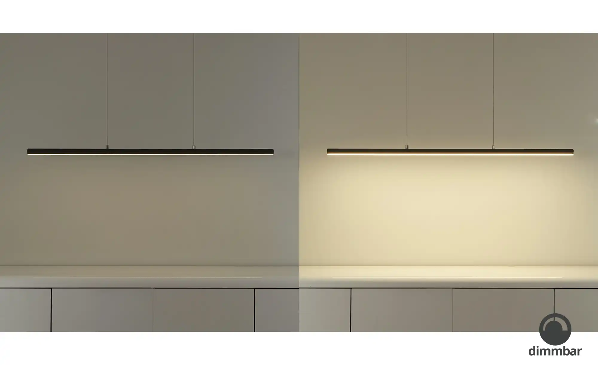Fischer-Honsel LED-Pendelleuchte, schwarz mit Dimmer