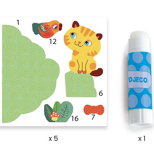 Djeco knutselset 3D collage - tuinvrienden