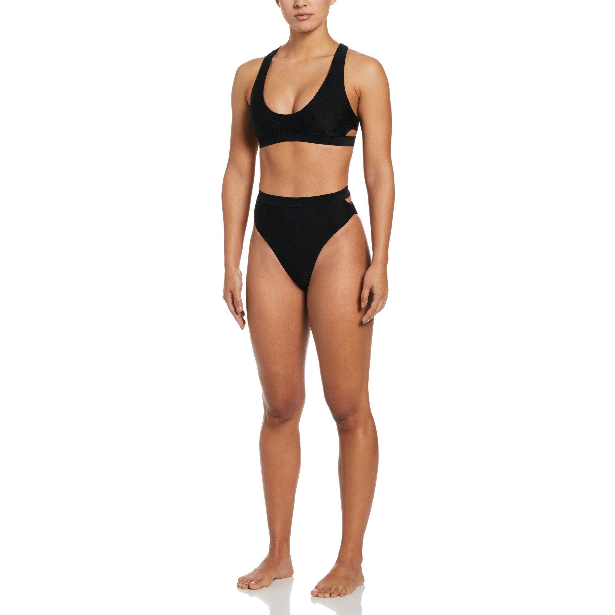 Nike Cut Out High Waisted Bikini Bottoms