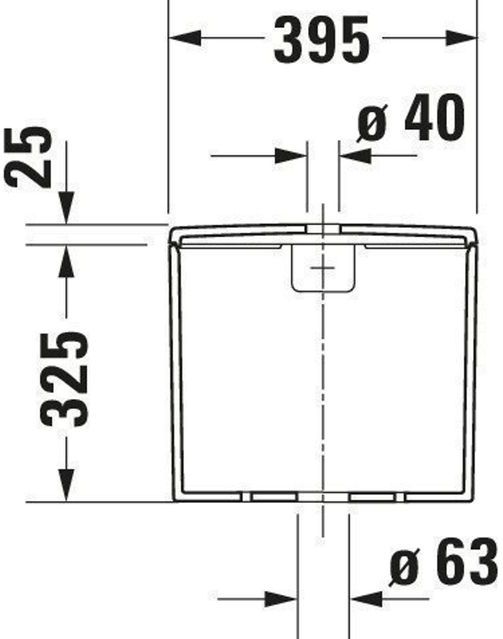 Duravit - ME by Starck - Duoblokreservoir - Wit - Wondergliss - 6L Dualflush