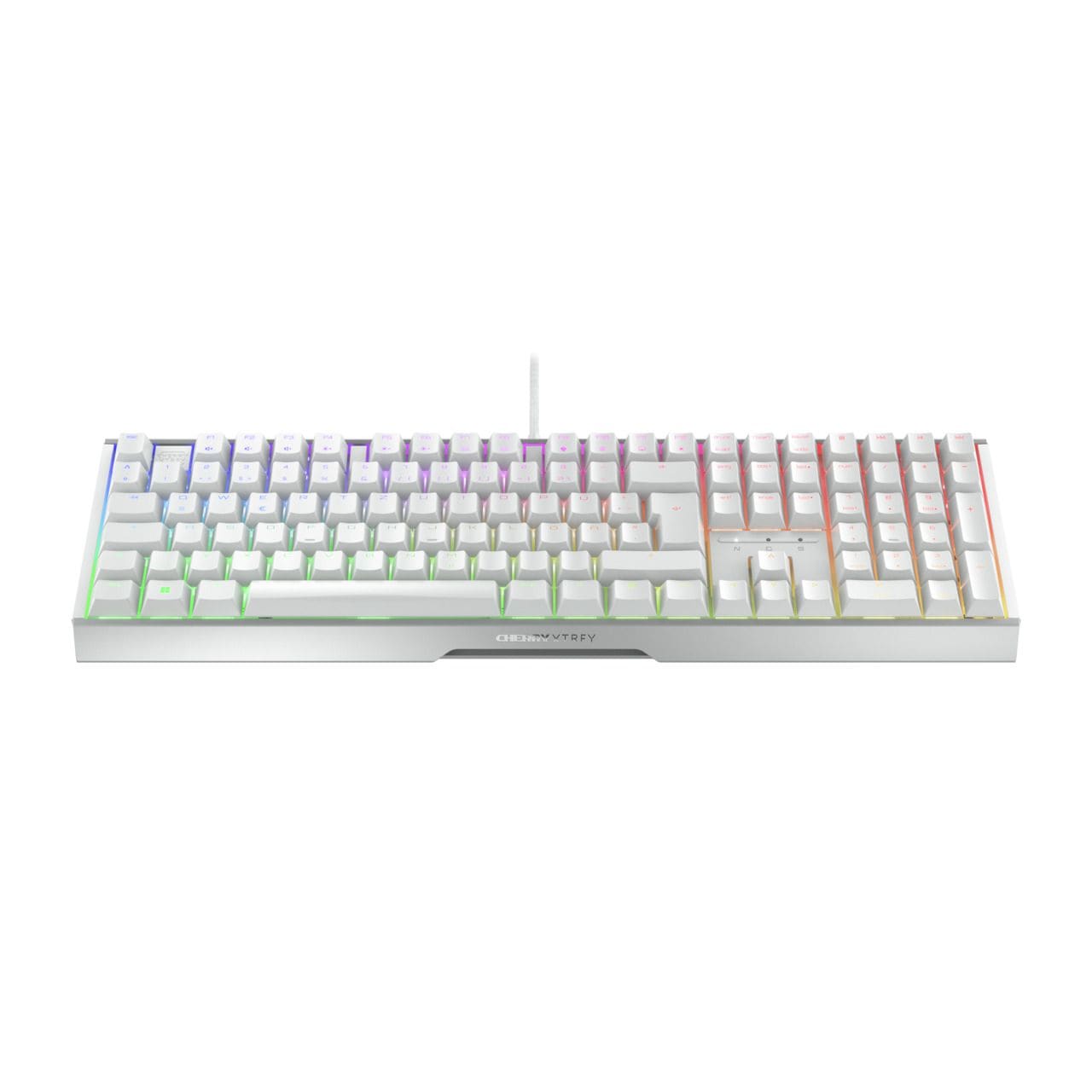 Cherry Xtrfy Gaming-Tastatur »MX 3.1 RGB WHITE / DE« (ergonomische Form) Konfigurierbare Beleuchtung