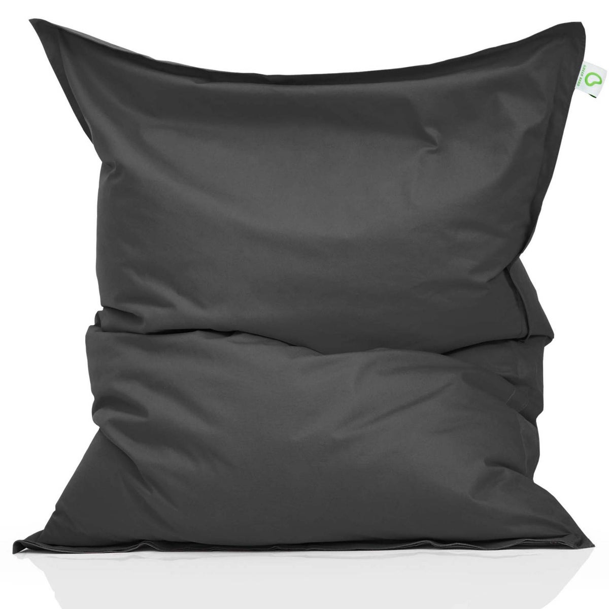 Green Bean Indoor Zitzak XXL 140x180cm 380 Liter Kinderen & Volwassenen Zitzak EPS Kralenvulling Reuze Zitzak Groot Ligbedkussen Zitkussen - Donkergrijs