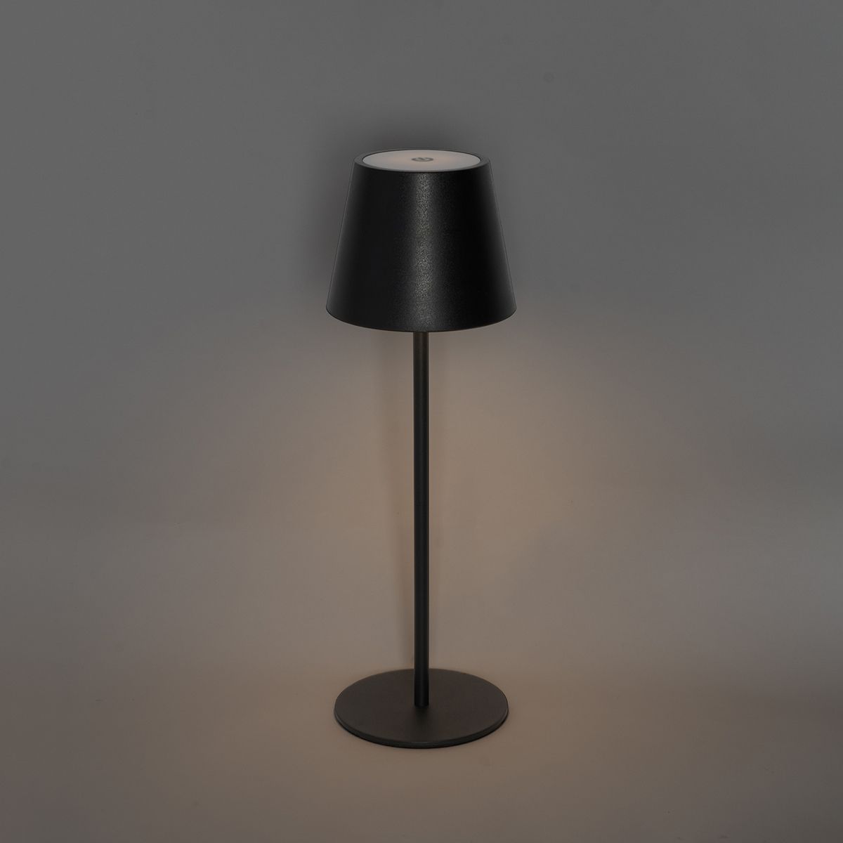 Set van 2 tafellampen zwart met dimmer en oplaadbaar - Murdock