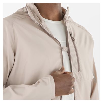 Veste coupe-vent Salomon Bonatti Cross Wind Beige Homme