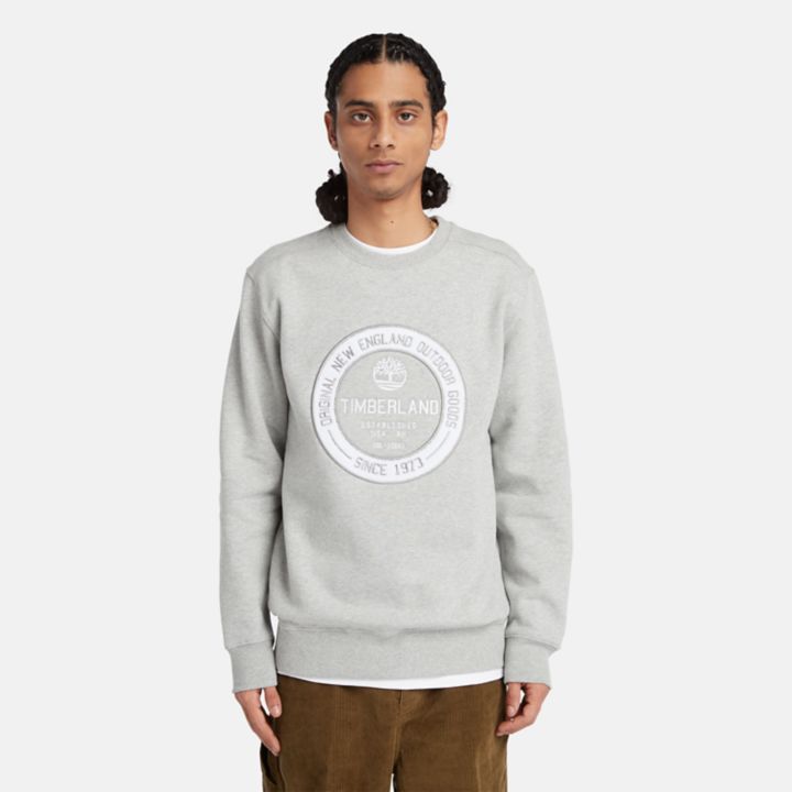 Moletom masculino Elevated Brand Carrier Crew na cor cinza