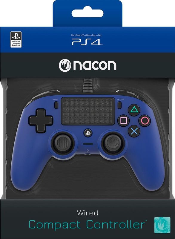 Nacon - Wired Compact Controller - Ergonomisch - Zwart - Voor PlayStation