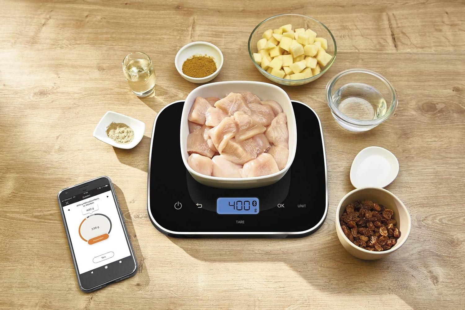 Krups CZ8568 Cook4Me + Grameez Multikocher inkl. vernetzte Küchenwaage | 1600 Watt | 6 Kochstufen | Fassungsvermögen: 6 Liter | kompatibel mit der Cook4Me App | schwarz/grau