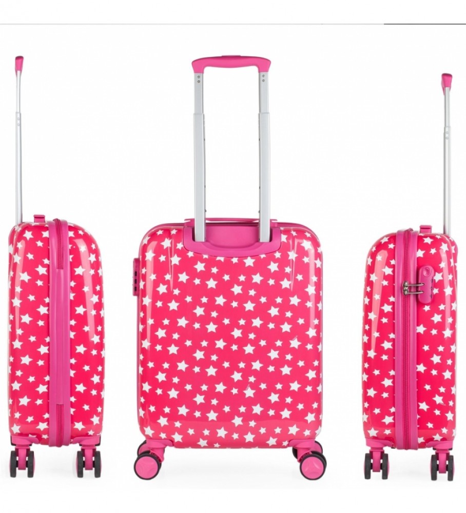 Mala de cabine infantil pequena ITACA rosa - 55x40x20cm -