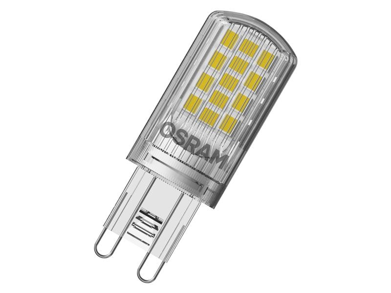 OSRAM Lampe Base Pin 40, 4.2W, G9, Warmweiss LED-Lampen, klassische Kolbenform