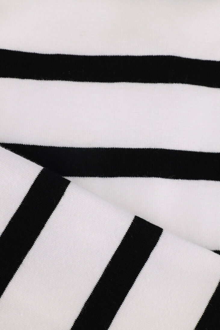 10DAYS witte 10days top the wrapper stripe