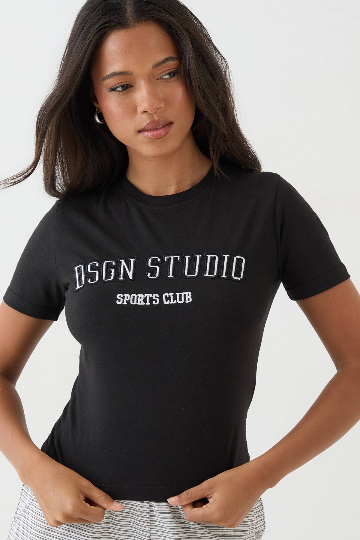 T-shirt Baby Brodé Appliqué Dsgn Studio