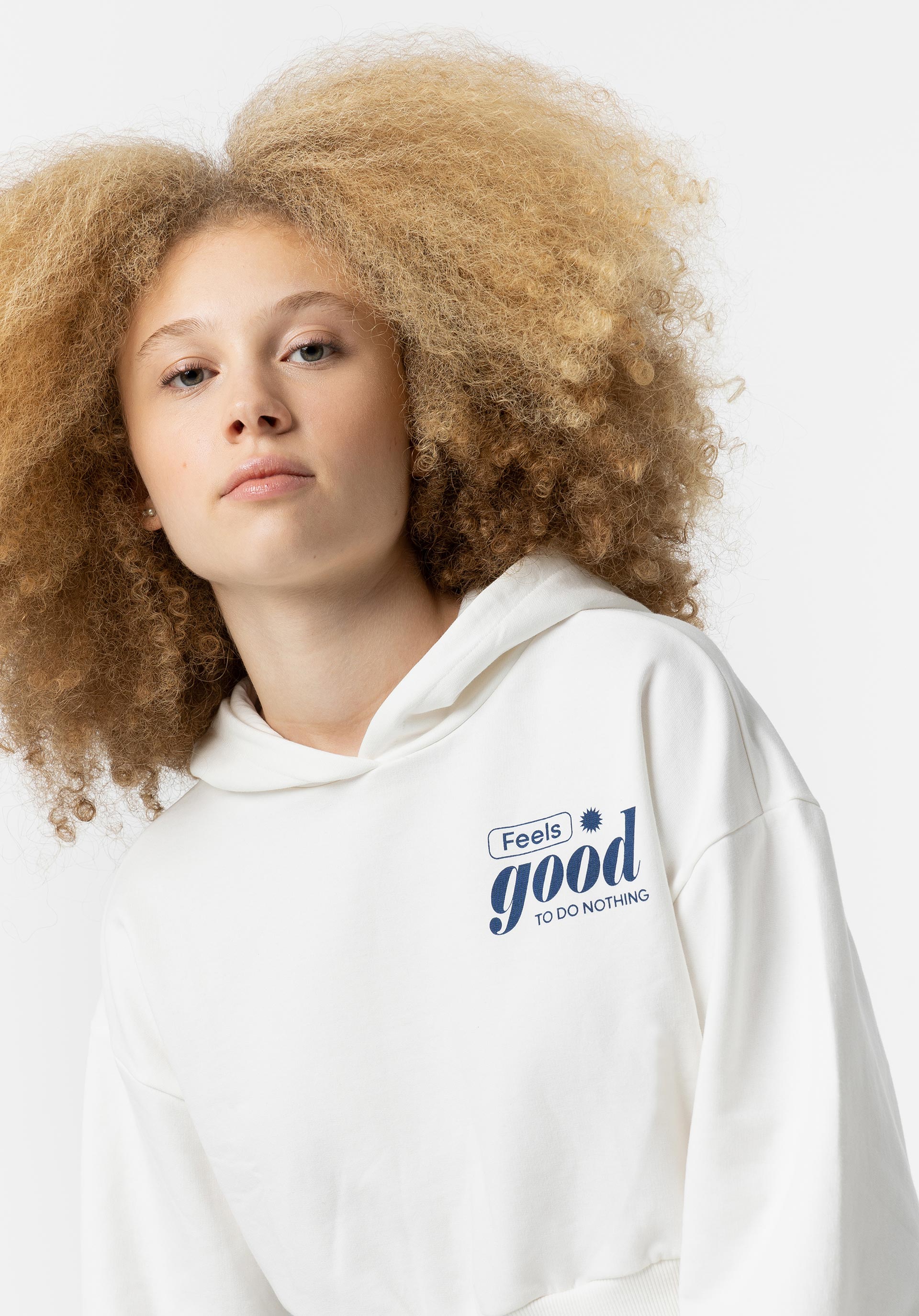 Hoodie com Texto Frontal