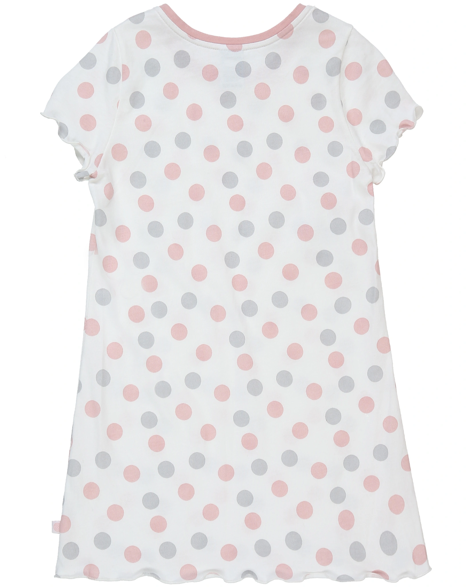 Nachthemd NEW BASIC G gepunktet in off white/rosa