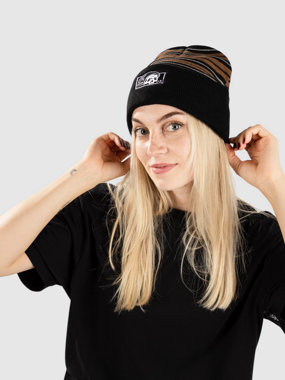 Lurking Class Burnouts Beanie stripes