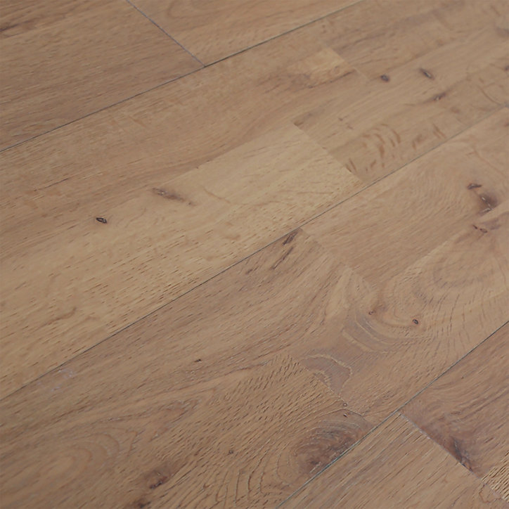 Parquet massif à coller Hardon M en chêne verni naturel