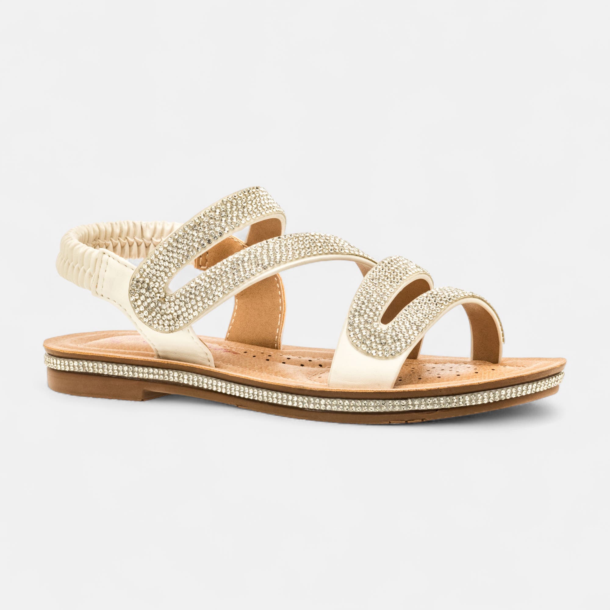 Nu-pieds Fille argent