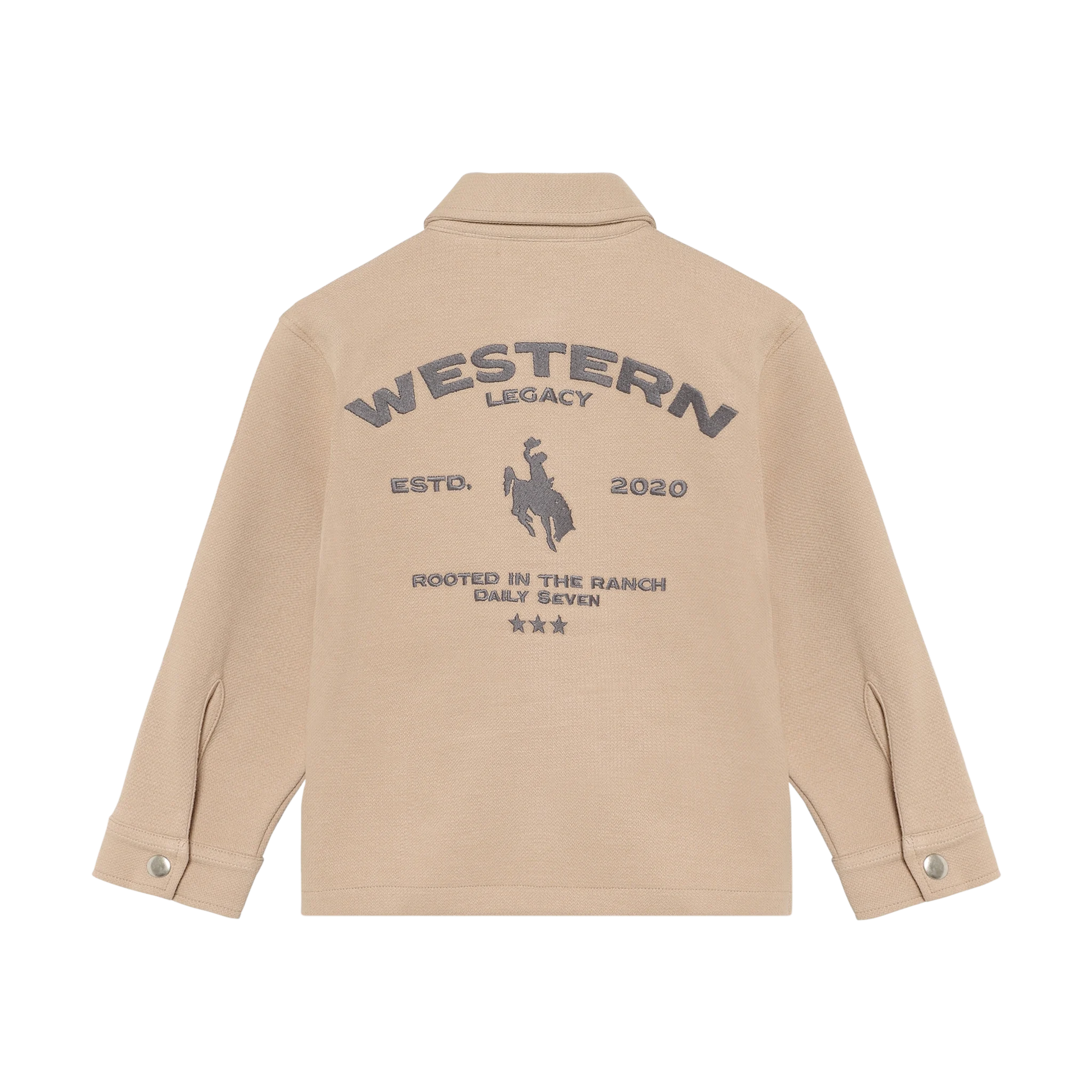 Daily7 Daily7 shirt jacket structure tuffet