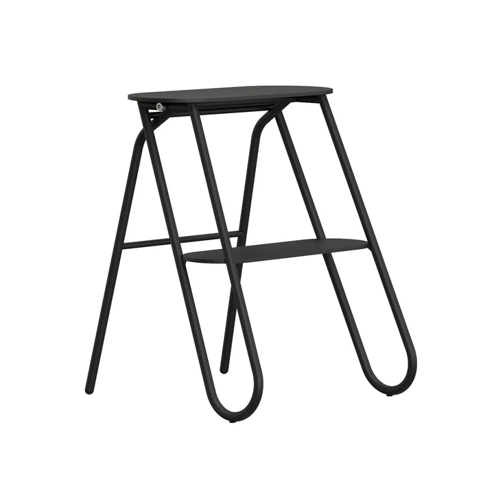 Frost - Bukto Tritthocker klappbar, small, H 46 cm, schwarz