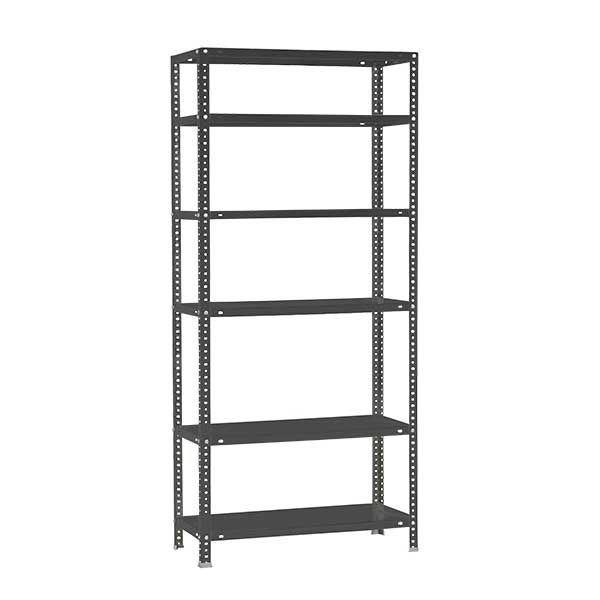 PROREGAL Panda Tall boutloze stellingkast, HxBxD 200 x 80 x 40 cm, 6 legplanken, legplankbelasting 100 kg, antraciet