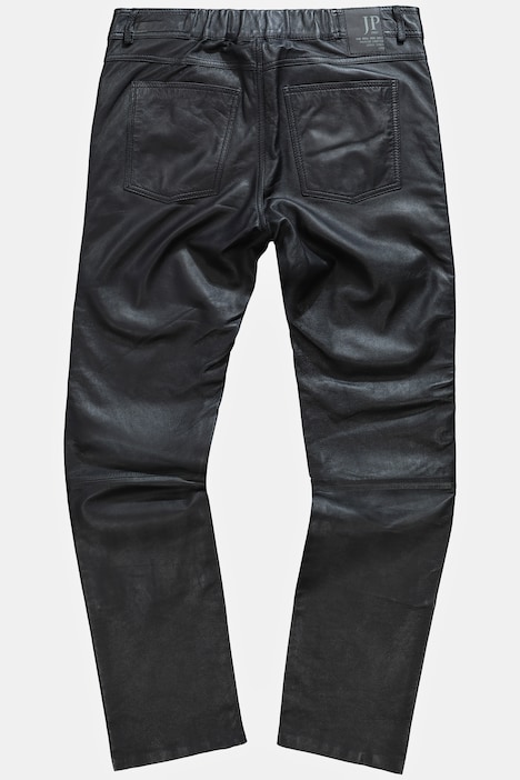 Lederhose, Leder, feinstes Lammnappaleder, Regular Fit, 5-Pocket, bs Gr. 68