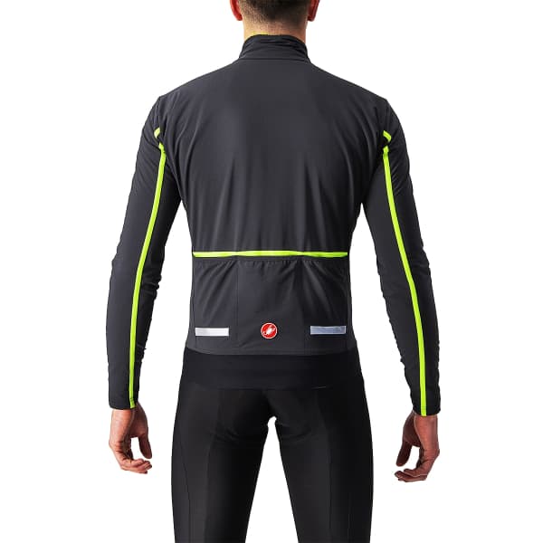 Veste vélo CASTELLI FLIGHT JKT AIR DARK GRAY/ELECTRIC LIME