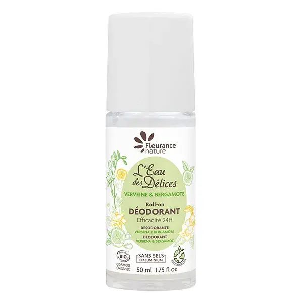 Fleurance Nature - Desodorante Roll-on Orgânico de Verbena e Bergamota - 50ml