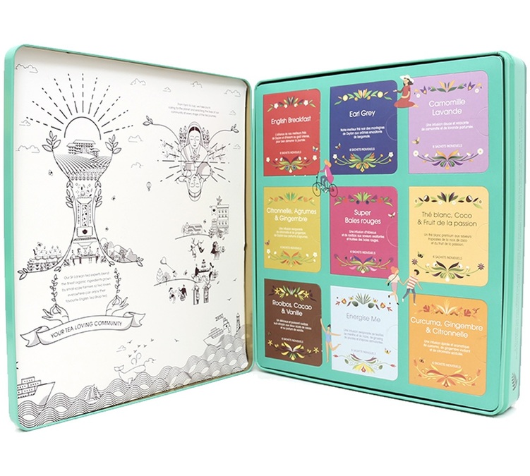 Coffret The Ultimate Tea bio Collection 72 sachets, boîte métallique - English Tea Shop