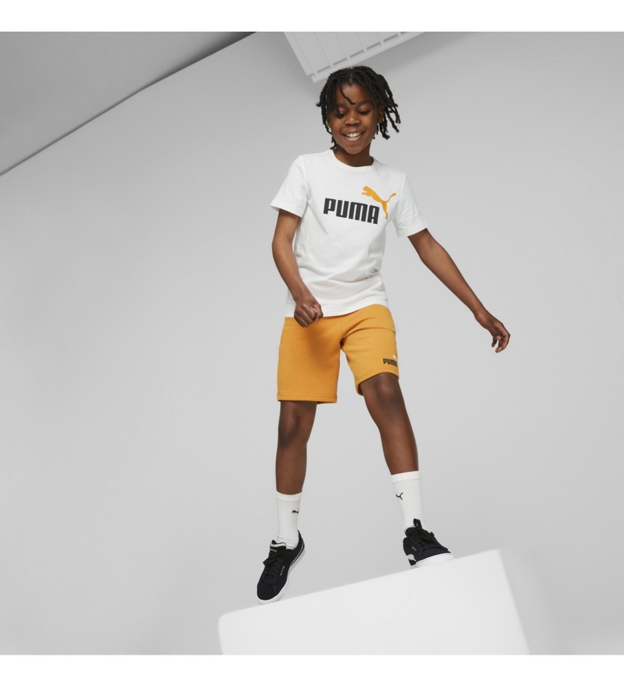 Puma Camiseta Essentials+ Two-Tone Logo blanco